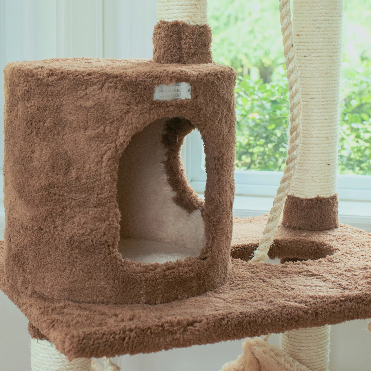 Armarkat 70" Cat Tree with Scratch Posts and Hammock - Image 3