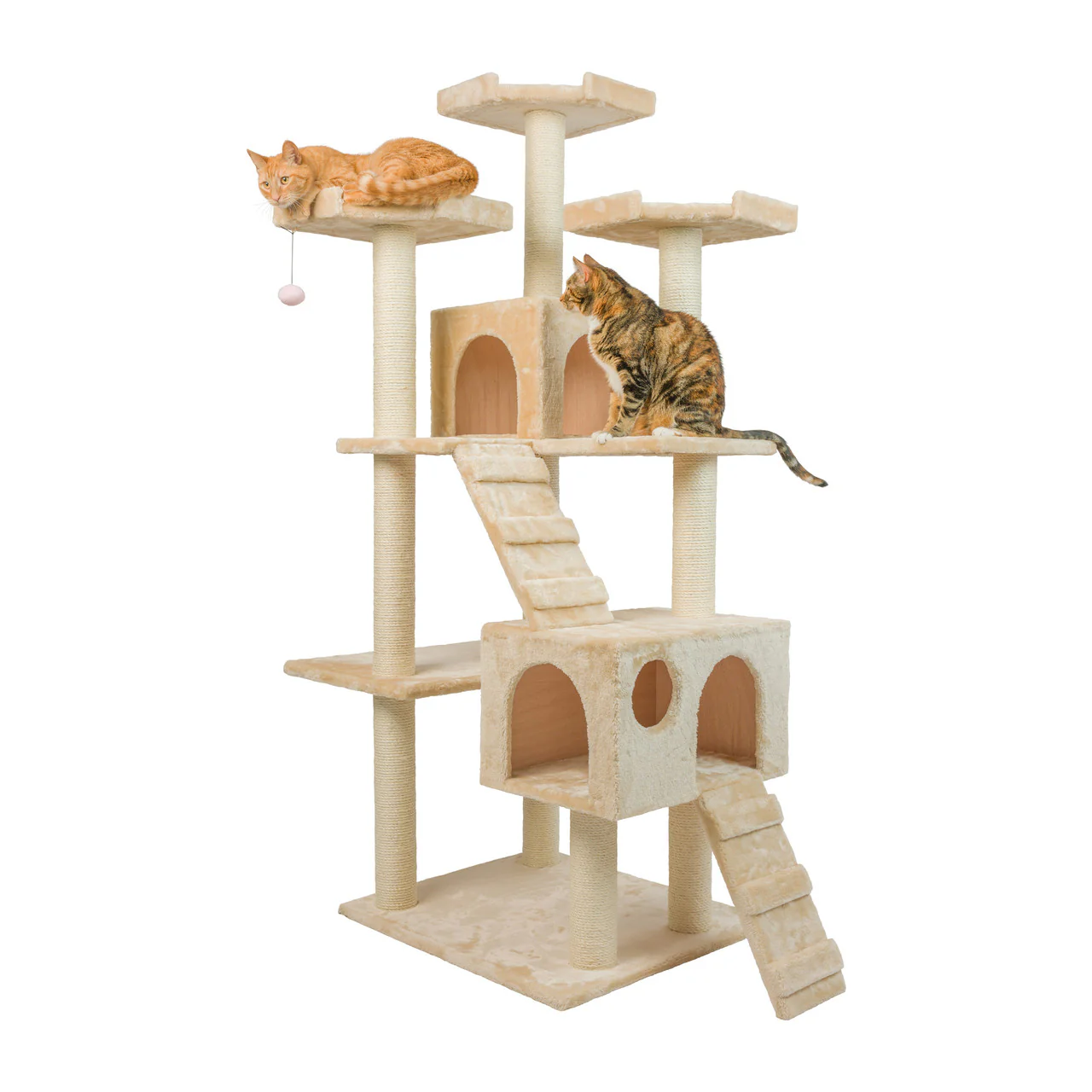 Armarkat 74" Multi-Level Real Wood Cat Tree - Image 2