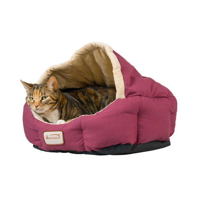 Armarkat Cat Bed - Burgundy/Ivory - Image 2