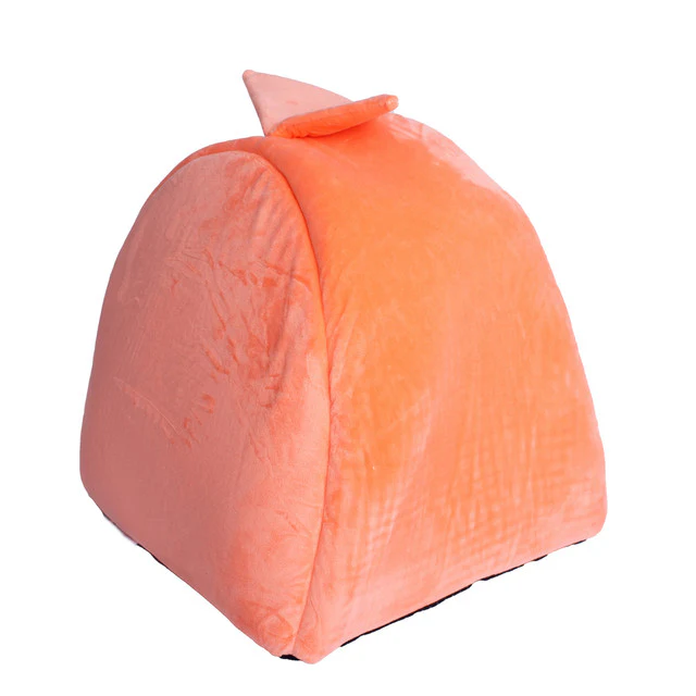 Armarkat Cat Cave - Orange/Ivory - Image 4