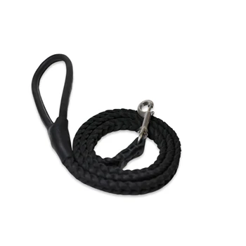 Dean & Tyler Comfort Braid Rolled Leather Leash - Image 3