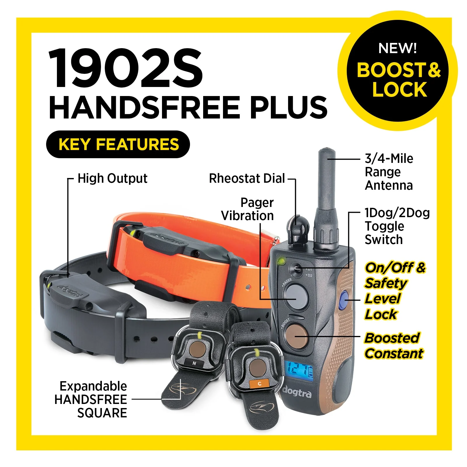 Dogtra 1902S Handsfree Plus Boost & Lock E-Collar - Image 2
