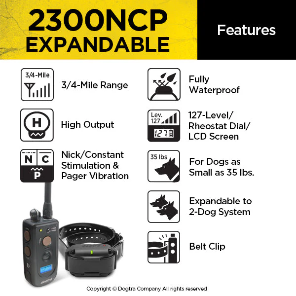 Dogtra 2300NCP Expandable E-Collar - Image 3