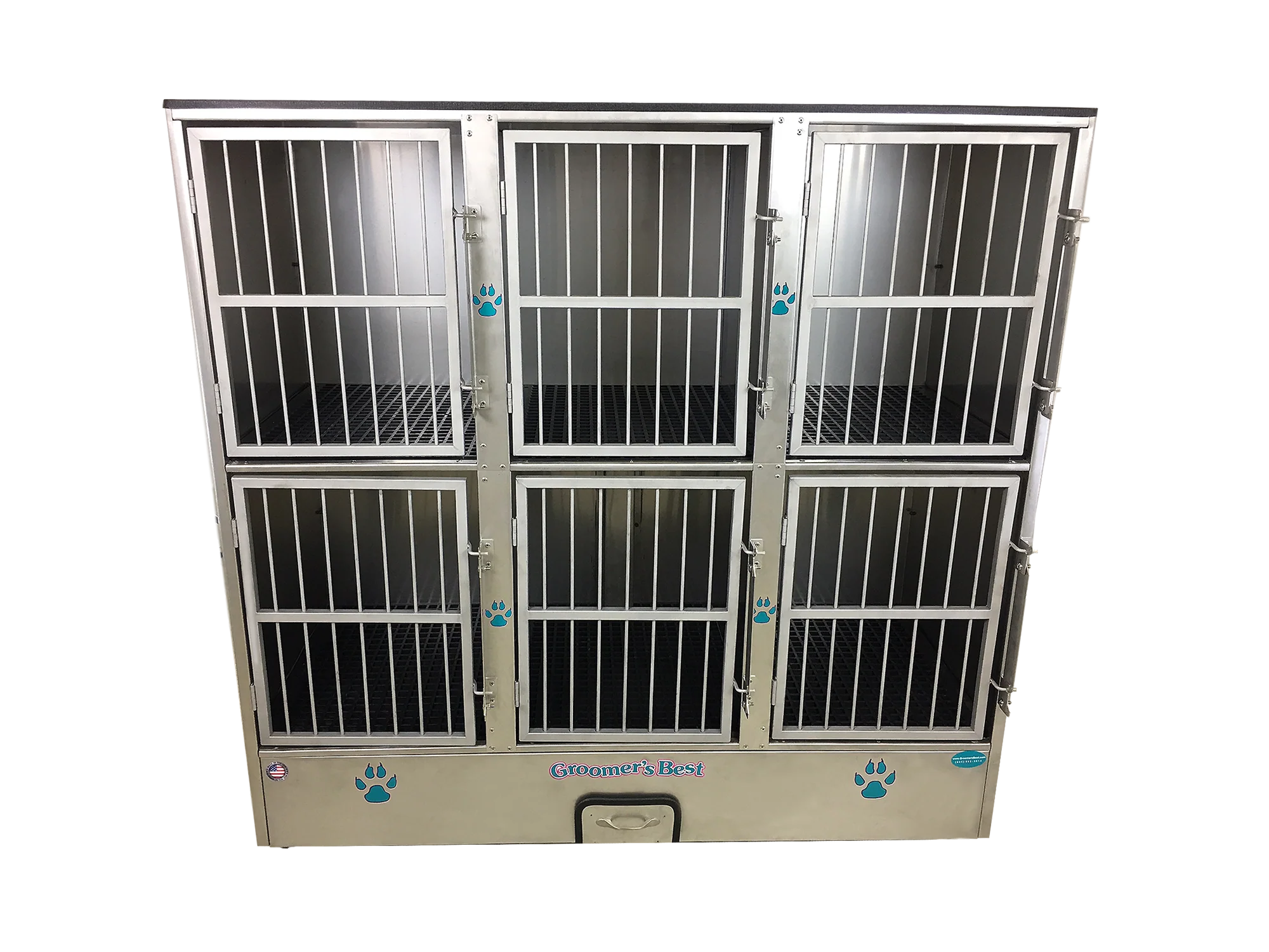 Groomer's Best 6 Unit Cage Bank - Image 2