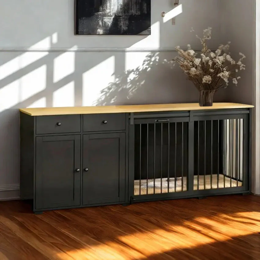 OnePaw HESTIA Extra Large Double Dog Crate with Barn Doors - Image 4