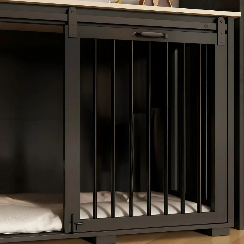 OnePaw HESTIA Extra Large Double Dog Crate with Barn Doors - Image 6