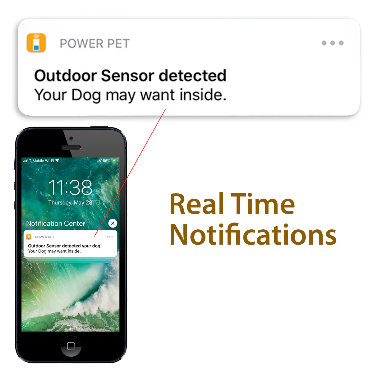High Tech Pet WiFi Controlled Power Pet Door - Medium - Image 3
