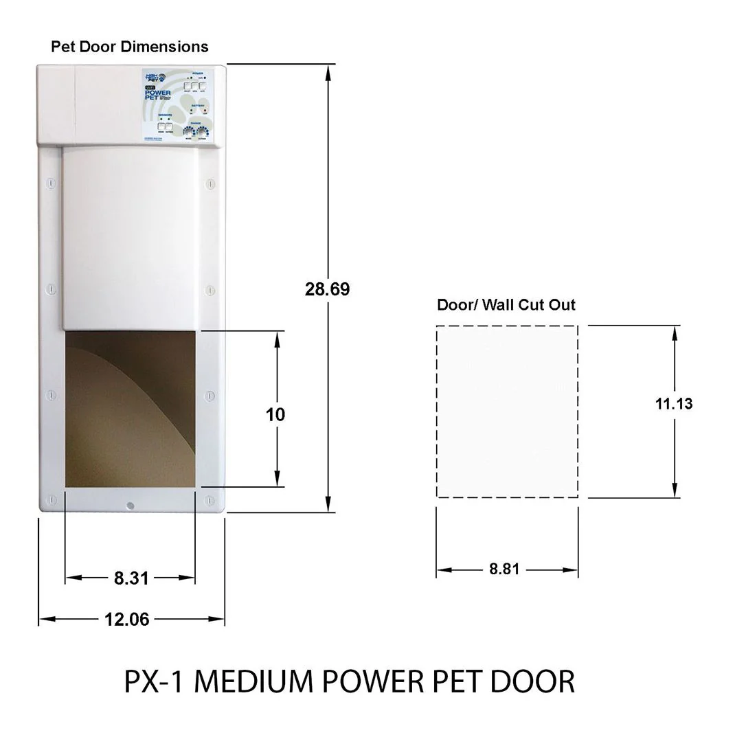 High Tech Pet WiFi Controlled Power Pet Door - Medium - Image 6