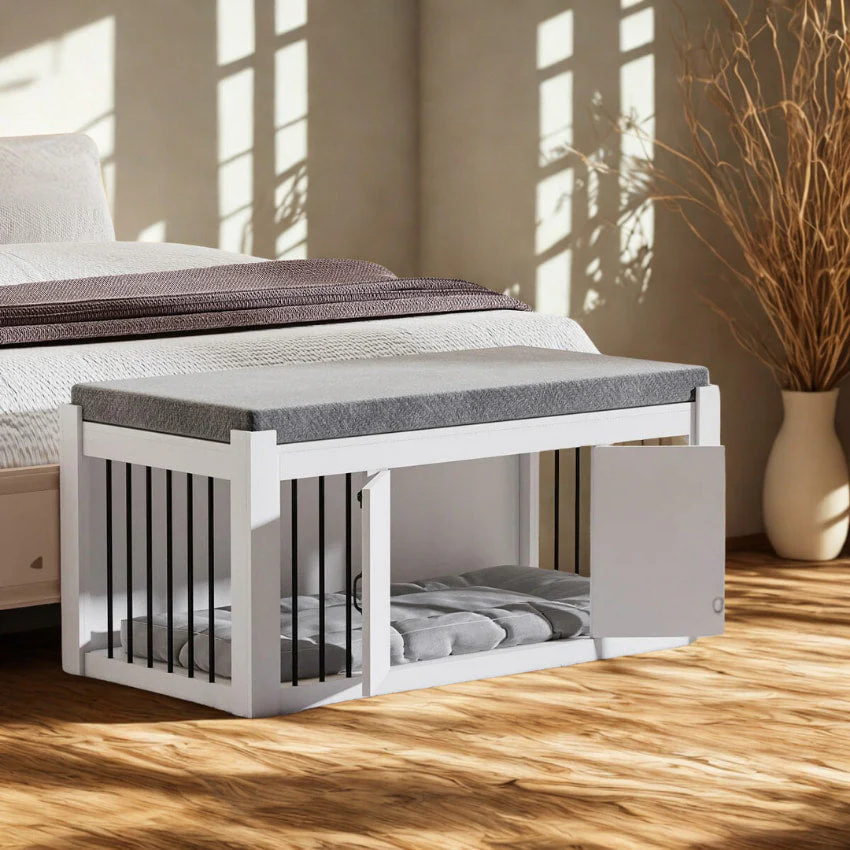 OnePaw IDALIA Luxury Dog Crate - Bench - Image 4