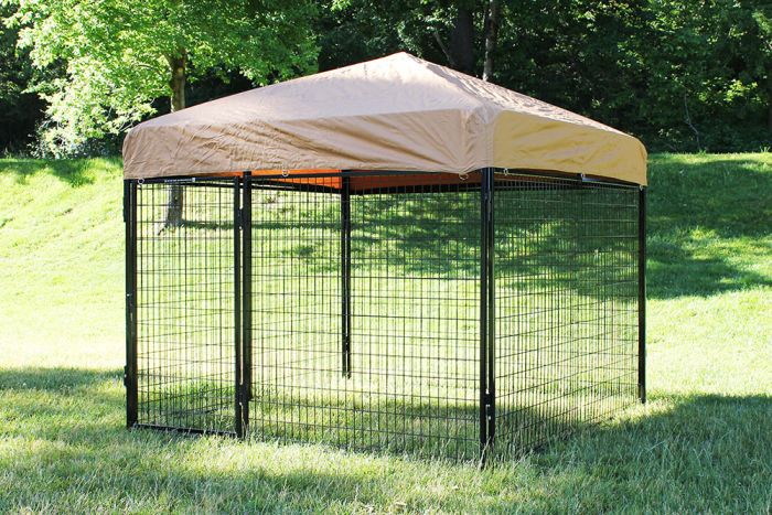 K9 Kennel Store Heavy Duty Canvas Kennel Top W/Roof Bars
