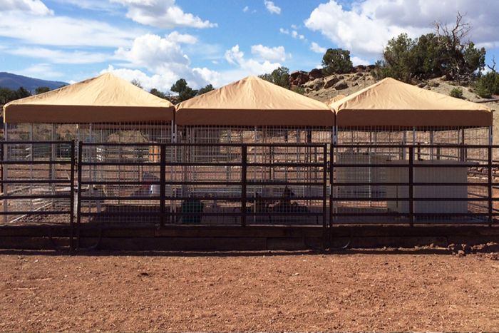 K9 Kennel Store Heavy Duty Canvas Kennel Top W/Roof Bars - Image 2