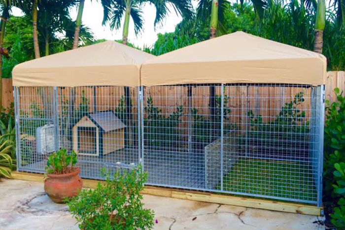 K9 Kennel Store Heavy Duty Canvas Kennel Top W/Roof Bars - Image 3