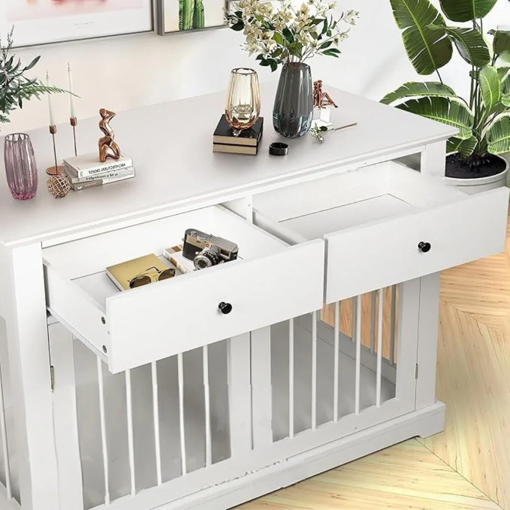OnePaw LYRA Wooden Dog Crate with Storage - Image 4